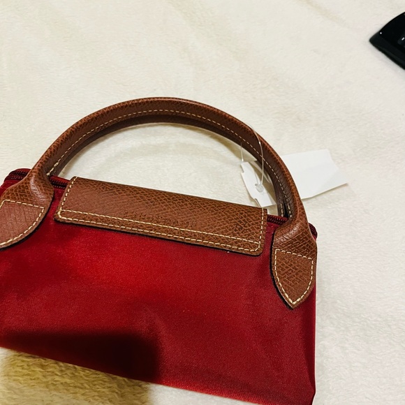 BNWT Longchap medium size bag color cranberry BN - Picture 7 of 15